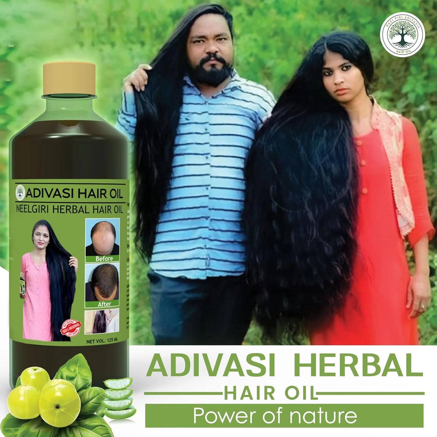 Adivasi Herbal Hair Oil -Buy 1 Get 1 Free🎁
