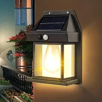 Solar Motion Sensor Wall Light – Waterproof Outdoor LED Lamp (Pack of 1)