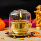 Brass Akhand Jyot Diya With Adjustable Bati Knob